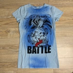 Blue Ed hardy T Shirt